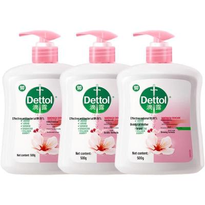 Dettol Flüssigseife, 99,99% Keimschutz, Feuchtigkeitsspendend, 3x500g