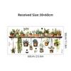 Flower Shelf Potted Furniture Wall Stickers Home Decor Living Room Bedroom Decoration Decals