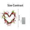 Valentine's Day Heart,Shaped Decorative Wall Hanging Artificial  Heart,Shaped Flower Arrangement Home Floral Wreath Wedding Decorations