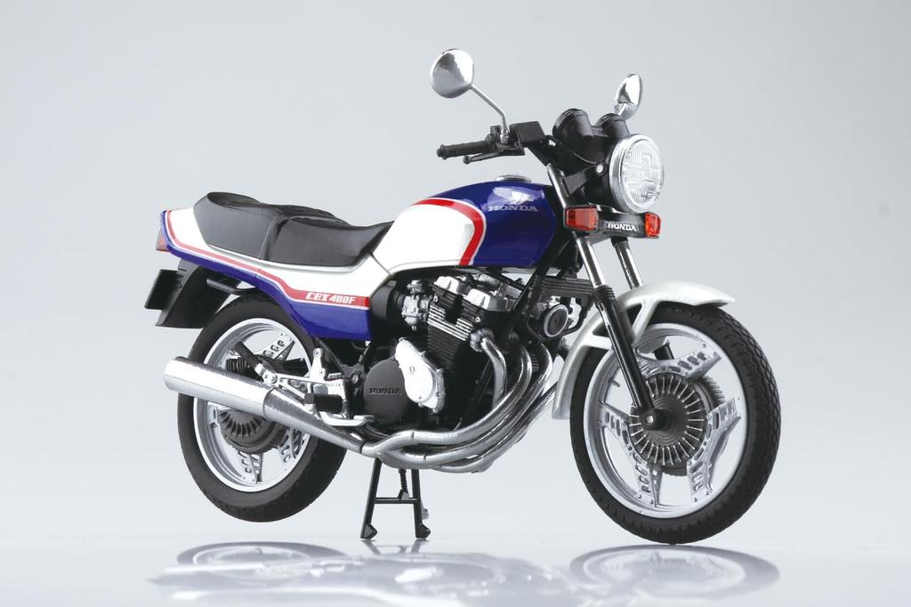 Aoshima Bunka Kyozai Skynet 1/12 Масштаб Полный Мотоцикл Honda CBX400F Жемчужно-голубой/Конфетно-голубой