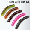 8Pcs Floating Worms Bass Fishing Lures Realistic Looking Bright Colors Reusable Outdoor Fishing Baits Soft Lures