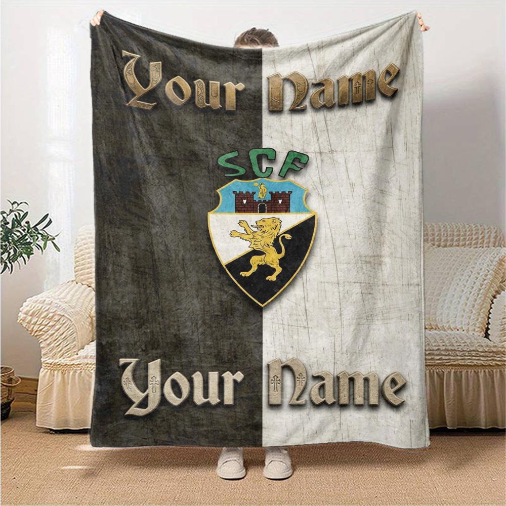 Name Custom SC Farense Print Flannel Blanket High Quality Warm Comfortable Cover for All Seasons Perfect for Gifts Home Decor