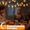 EID Mubarak LED Moon Star Light String Ramadan Decoration 2025 for Home Ramadan Kareem Islamic Muslim Party Supply Eid Al-fitr