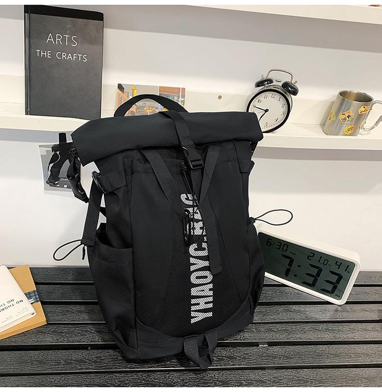 School bag 2025 new large-capacity fashion backpack lightweight travel bag personalized simple backpack versatile school bag basketball bag