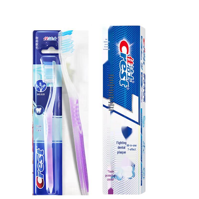 Crest Triple Care Toothbrush & 7-Effect Toothpaste 40g Set