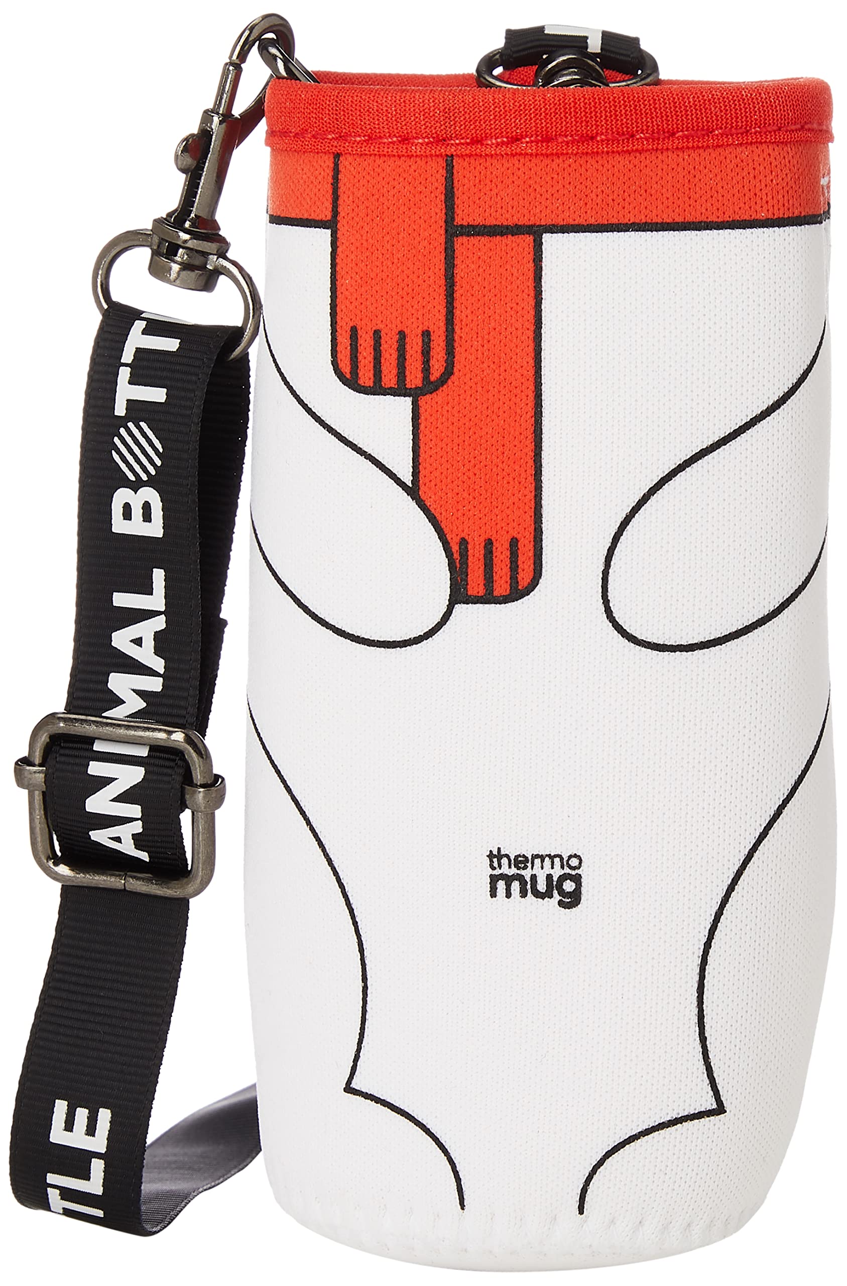 ТЕРМОКРУЖКА Бутылка с животным Запасная внутренняя крышка, Белый, Диаметр прибл.. 6см, AM18-CV