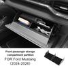 Passagier-Aufbewahrungs-Einsatzteiler für Ford Mustang GT Dark Horse EcoBoost 2024 2025 2026 Auto Vorne Beifahrer Handschuhfach Armlehnenbox