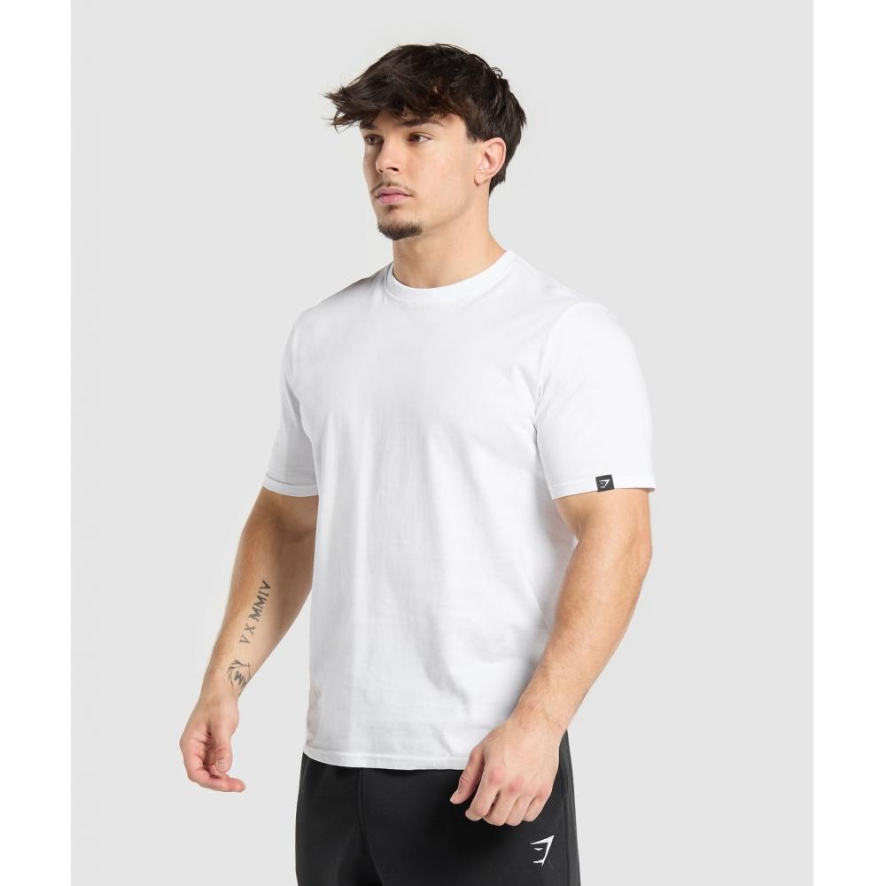 Gymshark T shirT 2 Pack whiTe Black A7a2v Wb86