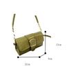 High Quality Green PU Leather Crosssbody Bags Women Fashion Flap Underarm Bags Female Chic Shoulder Bags Handbags