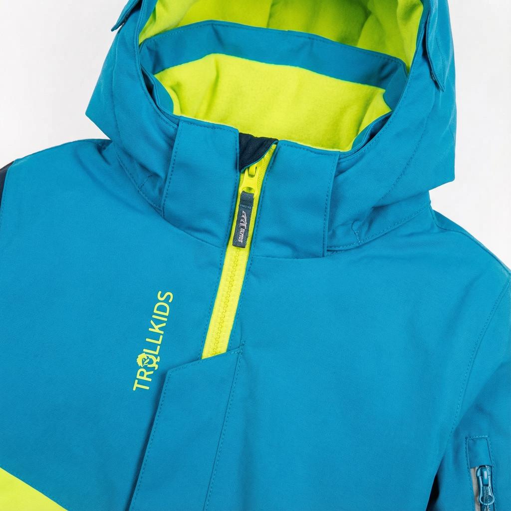 Kinder Winteroverall Trollkids Kids Hallingdal Schneeanzug schneeblau/gelb (350-709)