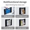 Car Seat Back Organizer Trunk Net Mesh Pocket Elastic String Net Magic Sticker Universal Portable Storage Bag Car Accessories