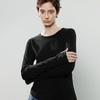 Chuyu Women's Slim-Fit Asymmetrical Long-Sleeve T-Shirt