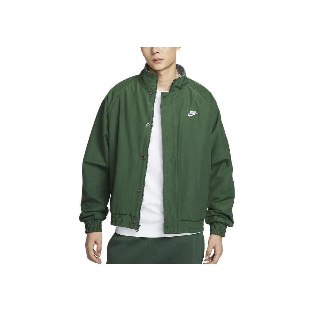 Nike Giacca Larga Morbida Minimalista a Maniche Lunghe da Uomo Giacche Verde FZ0657-323