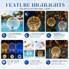 Solar Floating Ball Lights with 8 Modes LED Glow Balls, Warm White Multicolor Blue Waterproof Lights for Garden Patio Pond Pool Party Decor