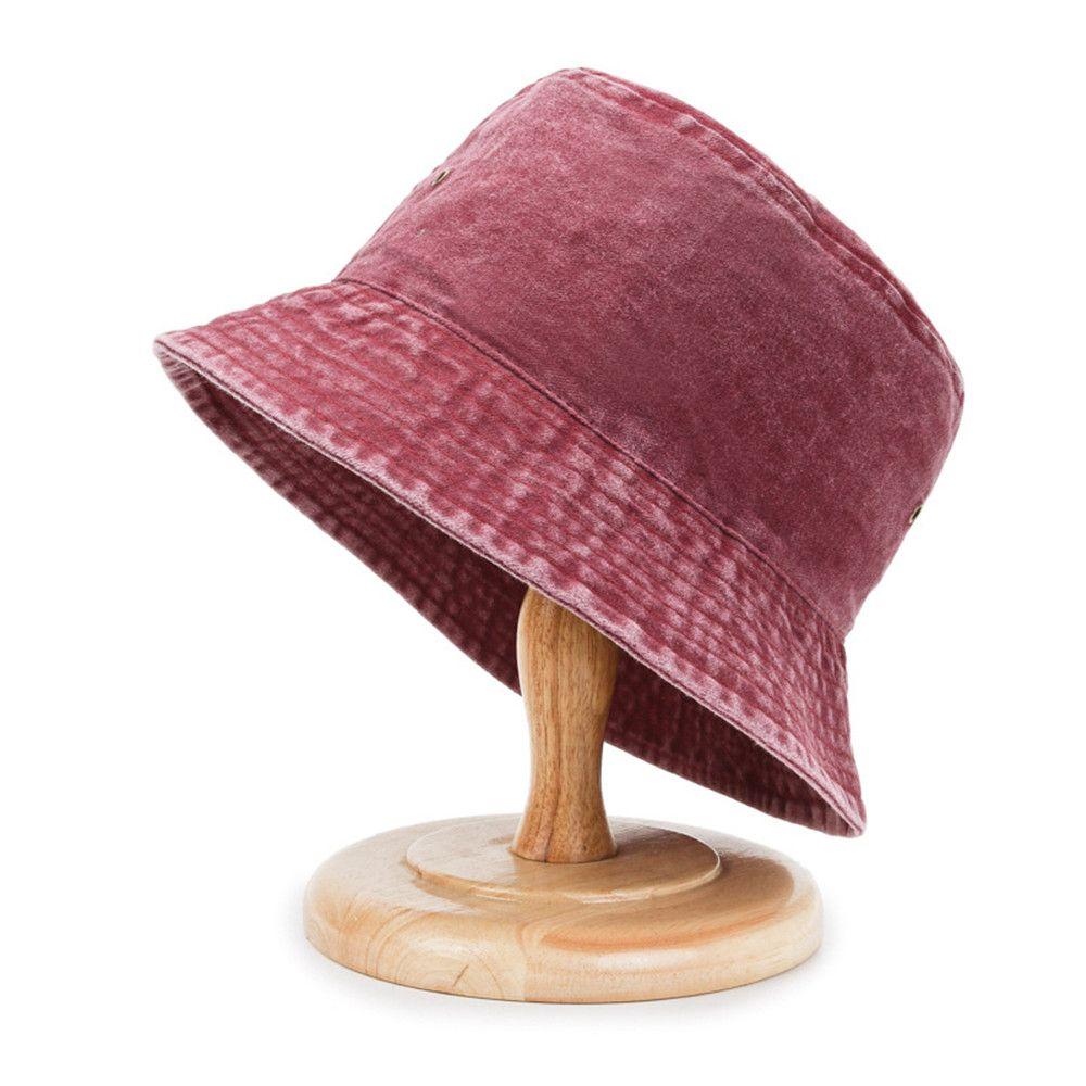 Summer Outdoor Sunscreen Washed Denim Casual Sun Hat Bucket Hat Beach Fishing Cap Fisherman Cap