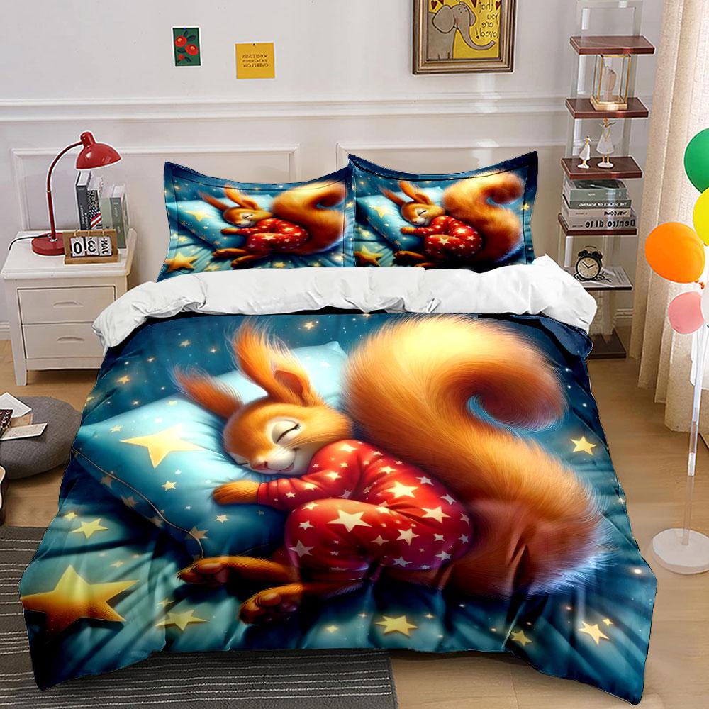 Starry Night Bedding Set Soft Comfortable Duvet Cover Bedding Set Included 1*Duvet Cover & 2*Pillowcases, Gift