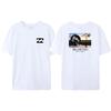 Wave New Men's Summer Billa-bong T-shirt 100_ Cotton Double Sided Printing High Quality Casual Top Tees
