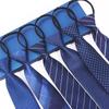 Men's 8cm No-Knot Zipper Tie - Easy-Pull Business Formal Tie