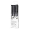 Too Copic Multiliner B Set Drafting Drawing Line Drawing 4-Piece Set, Black, (Fineliner, Pen, Pen, Pen)