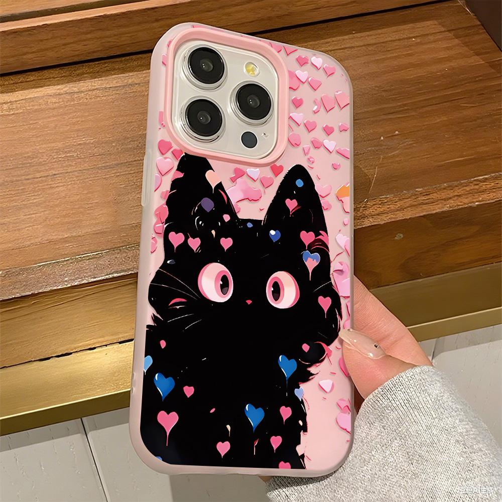 Malovaný kryt na telefon pro iPhone 15 11 13 14 pro 15 16 Pro Max 12 13 16 Pro Roztomilý Módní Vtipný Kryt na telefon se šňůrkou Nejnovější Doporučení Top prodeje