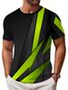 Cool Breathable Digital Print Fashion Trendy Men'S Casual Athletic T-Shirt - Summer Home, Outdoor, Casual Individual Fashion Match, Casual Athletic