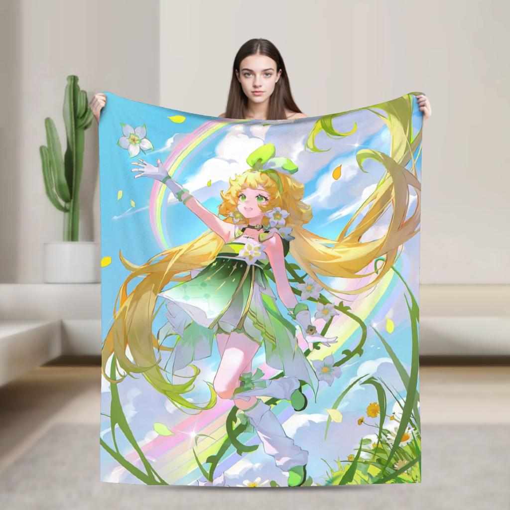 Wuthering Waves WuWa Cartethyia Fashion Blanket Game Anime Flannel Awesome Warm Throw Fashion Blankets for Bedroom Winter Couch