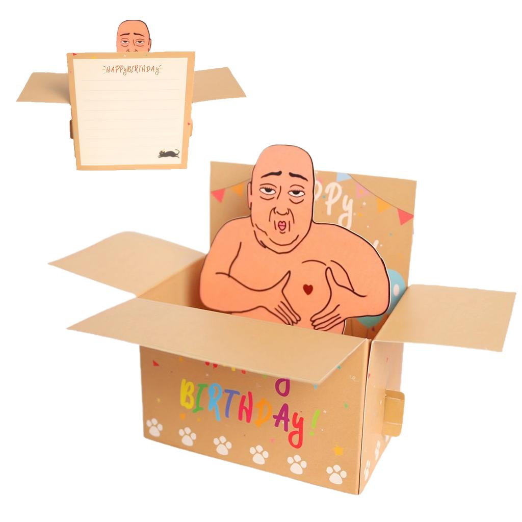 Birthday Card Happy Birthday Funny Card Paper Humorous Festival Decoration For Friends Colleagues Home Youth Men Women Child