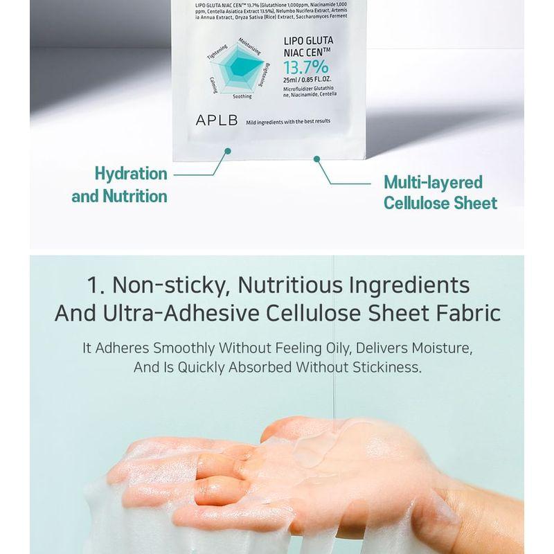 APLB - Glutathione Niacinamide Sheet Mask Bundle Set