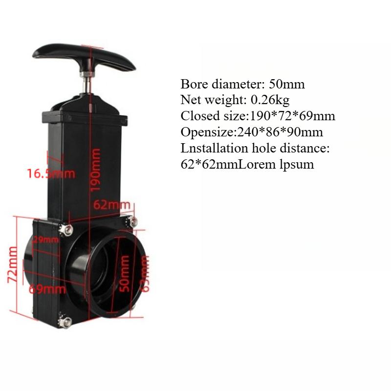 Аксессуары для автодома - Двухфункциональный сливной/шиберный клапан для баков чистой/сточной/черной воды (Автодом/Кемпер/Караван)