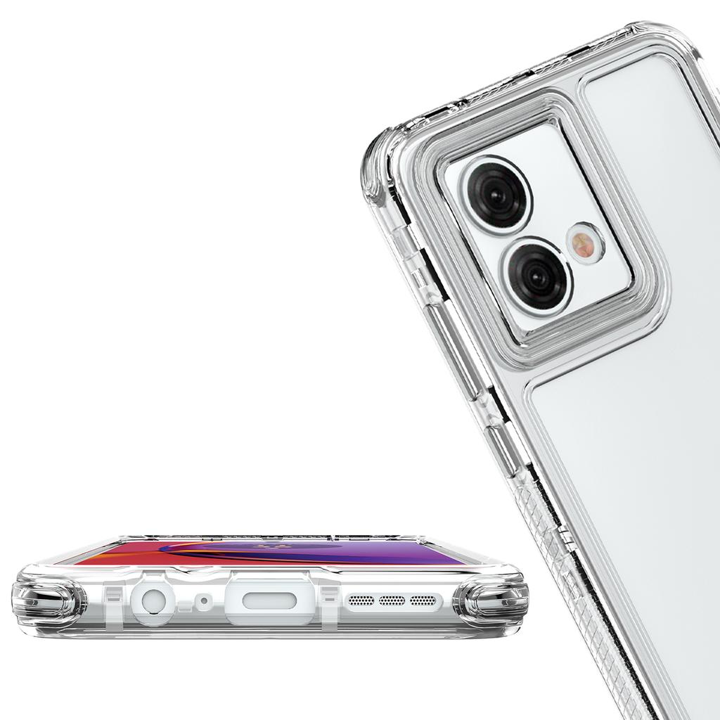 For Motorola Moto G84 5G Case PC+TPU Drop Protection Clear Phone Cover