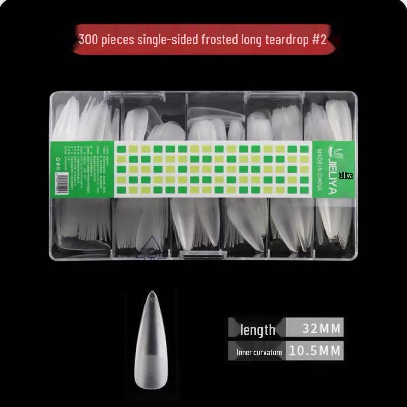 Single Number Frosted Ultra-Thin Nail Tips - Small Size, Traceless, Refillable, Half/Full Stick, Free Carving.