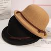 Spring and Summer Top Hat, Female Summer Adult Straw Hat, Sunshade, Sun Hat, Fashion Foreign Style Sunscreen Hat, Hepburn Wind Basin Hat