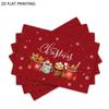 4pcs/6pcs Placemats Suitable for Holiday Table Decor - Elegant Hot Cocoa & Xmas Print Rectangular Table for Dining, Weddings, Banquets, Parties, Xmas