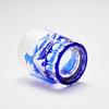 LUGUFON Cut Glass Fuji Rock Glass Wave Handcrafted by Comes In a Paulownia Wood Suitable for Stylish and Perfect for and Other Special Set of 2 Mt.