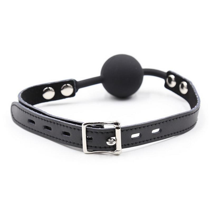 Mouth Plug Silicone Ball Oral Fixator PU Leather Belt Bondage    Bdsm Bondage Slave Ball Gag Erotic Sex