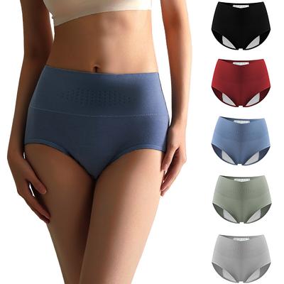 High Waist Menstrual Women's Panties Widen Period Pants Leak Proof Physiological Underwear Cotton Plus Size L-4XL Female Briefs