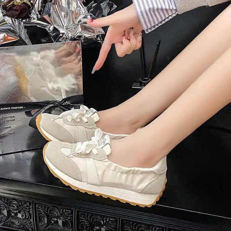 Fashion Tied Massive Skateing Shoes Sneakers Woman Offers Women's Low Boots Sports Basquet Loafer'lar Seasonal Special Use Tenya