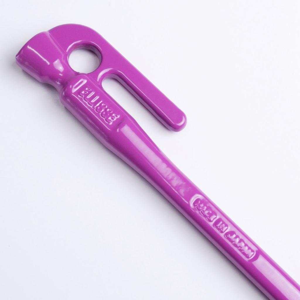ELLISSE (Limited Edition) Forged Pegs, ELLISSE Stakes, 28cm, Purple Powder Coated, Set of 8, MK-280PU, MADE IN JAPAN