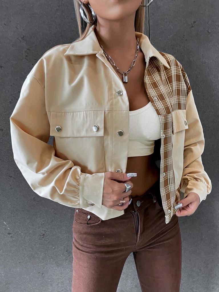 Women's Corduroy Single-Breasted Lapel Jacket - Autumn/Winter Loose Fit