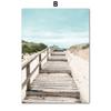 Nordic Landscape Palm Tree Beach Watchtower Wall Nature Art Posters Prints Pictures For Living Room Canvas Painting Home Decor