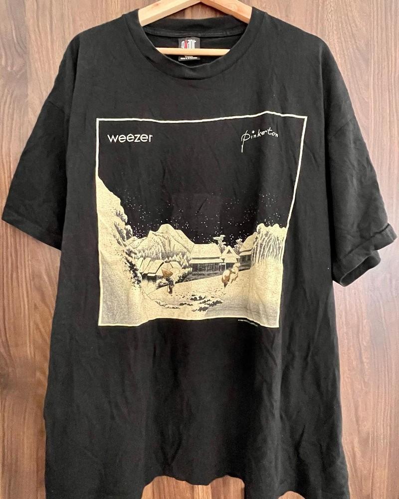Weezer Pinkerton Albums black T shirt Retro tee Unisex Men Women NH16593 XL