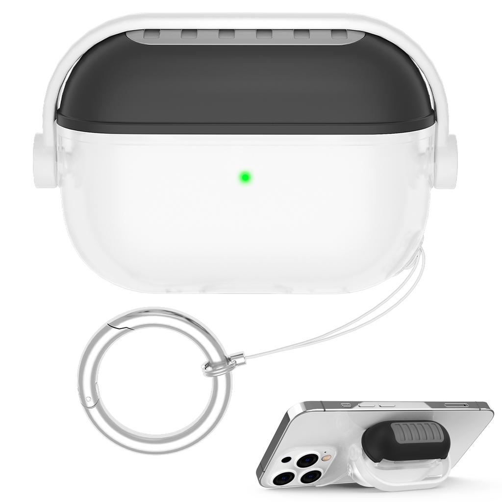 AHASTYLE WG174 For AirPods Pro 3 Silicone Earphone Case Transparent Separable Protective Cover