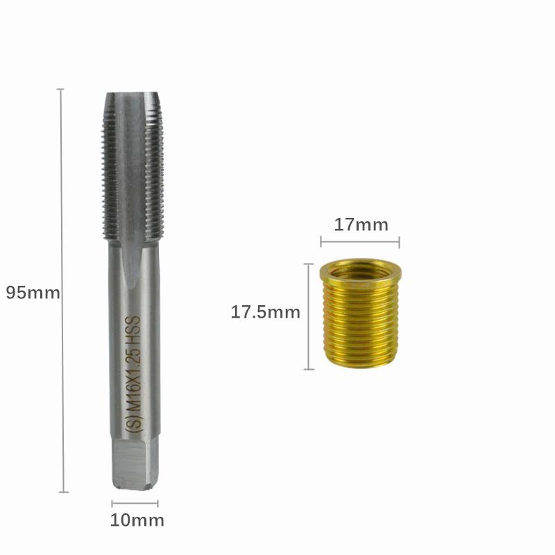11-Piece M12*1.25 Spark Plug Thread Repair Inserts & Screws Set