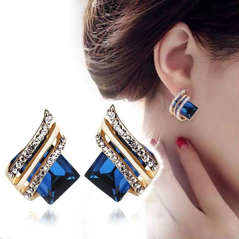 

Большие серьги One Size синий