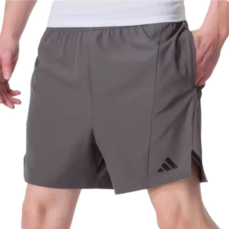 Adidas Loose Casual Shorts With Logo Print Men Bottoms Gray IS3832