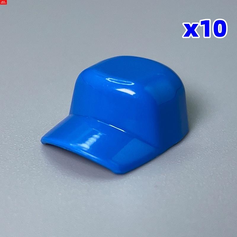 10 Stück MOC Bausteine Kappe Baseball Sportmütze Helm Ideal für 4cm Figur Lernbausteine Spielzeug Kindergeschenke