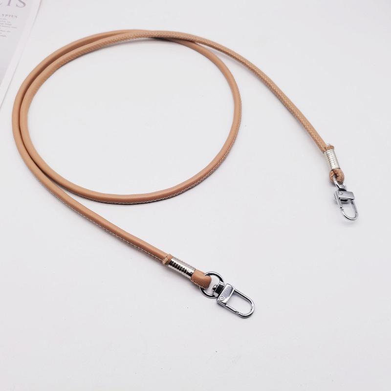 Simple Solid Color Leather Shoulder Crossbody Bag Replacement Strap Anti Lost Phone Chain For Diy Bag Chain Straps
