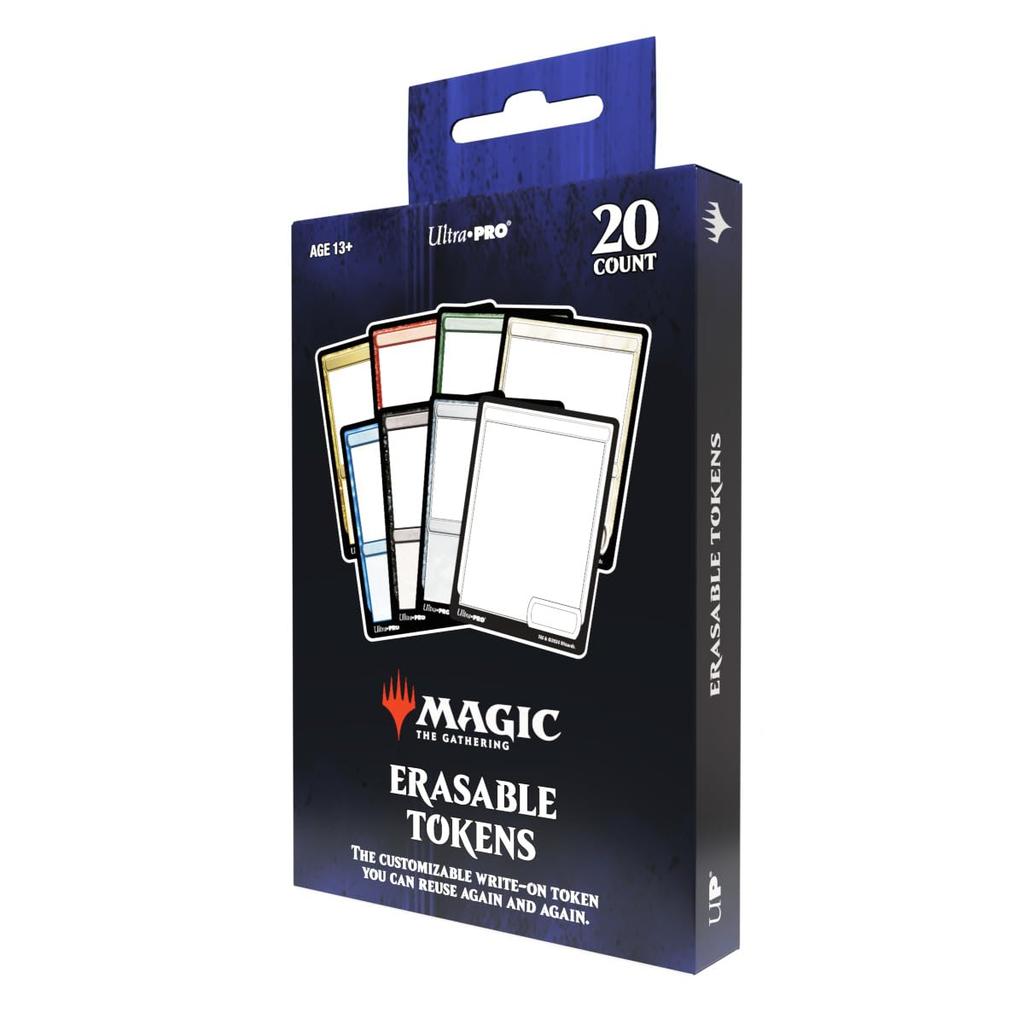 Ultra Pro ULP19404 Erasable Tokens for Magic the Gathering Card Game - Pack of 20