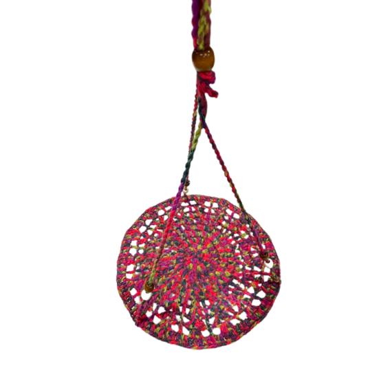 Reptile Hammock Hand Woven Strong Load-bearing Gecko Lizard Swing Toy Round Bearded Dragon Swing Hanging Bed