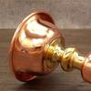 Red Brass Tibetan Candlestick Religion Handcrafted Polishing Altars Candle Floating Light Lamp Buddhist Tribute Table Decoration